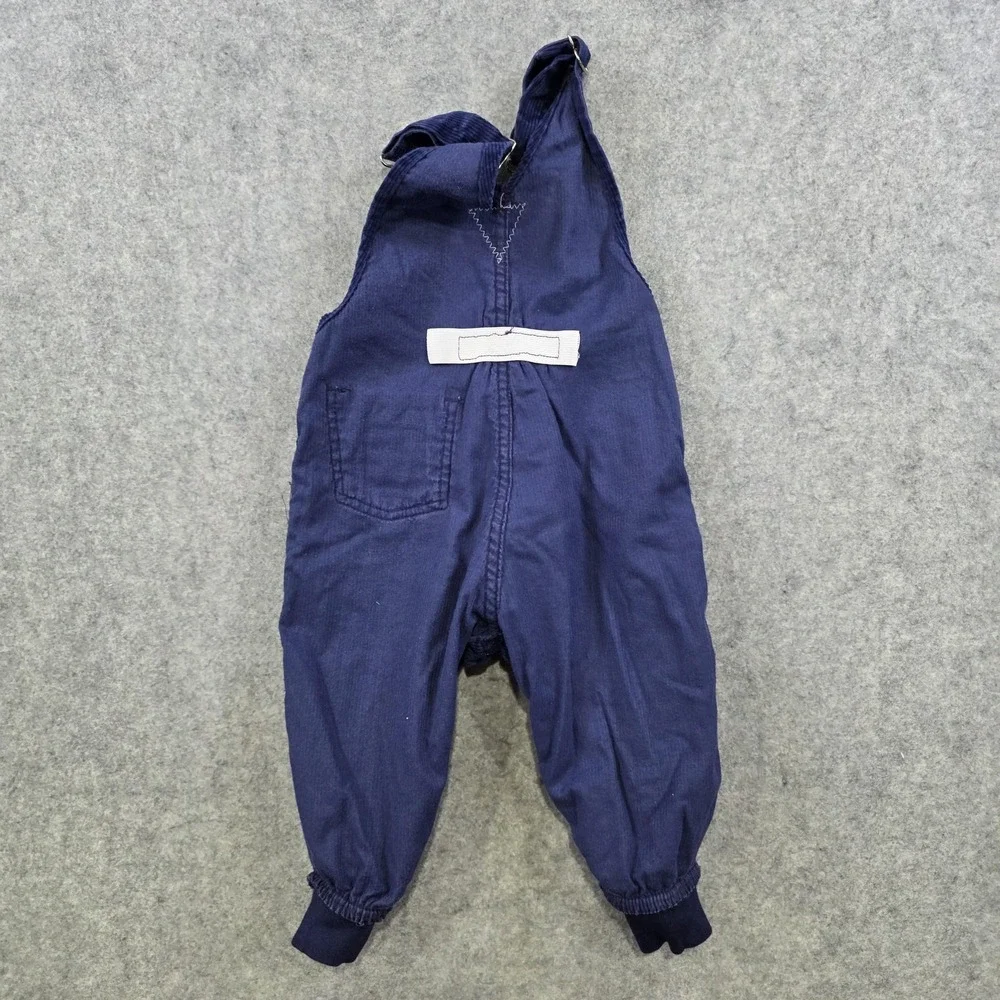 Vintage OshKosh B'gosh Overalls Toddler 2T Blue Corduroy Bib Snap Leg Made USA